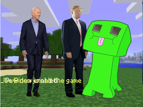 Donald trump and joe Biden play Minecraft 
