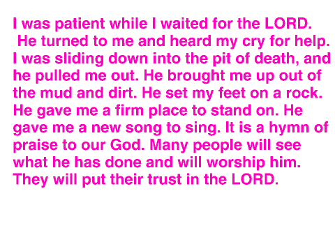 Psalms 40:1-3