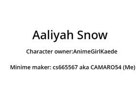 Minime for AnimeGirl. Aaliyah