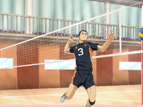 volleyball practice with asahi