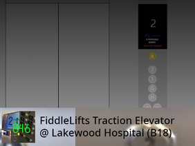 FiddleLifts Traction Elevator @ Lakewood Hospital (B18)