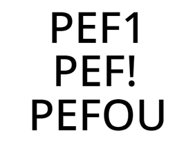 TF1/TF!/TFOU to PEF1/PEF!/PEFOU conversion rules