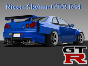 Widebody Nissan Skyline GT-R R34