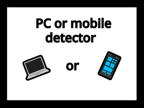 working pc or mobile detector