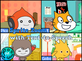 Sprite Zoom with Text-to-Speech