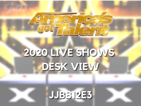 AGT 2020 Live Shows Desk View