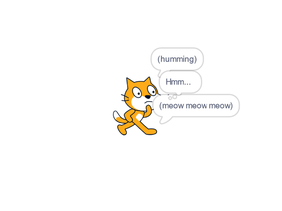 Humming Cat - Scratch Cat Funnyclips