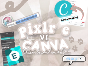 ⊹ pixlr e vs. canva - thumbnail challenge