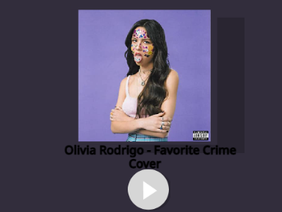 Olivia Rodrigo - Favorite Crime - Cover