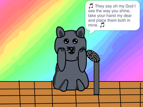 Dancing & Singing Cat