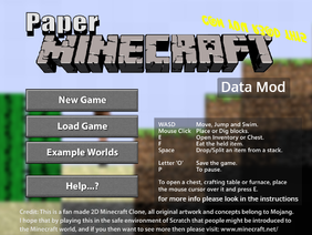 Paper Minecraft Data Mod v1.4.5 (Archived)