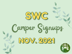 SWC BACKUP Camper Signups ~ November 2021