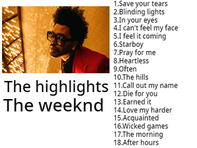 The weeknd-The highlights