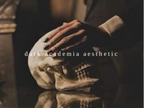 enjoy a dark academia aesthetic while listening to music (No.3)