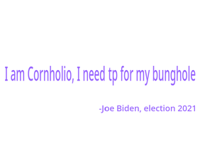 Biden is the Great Cornholio