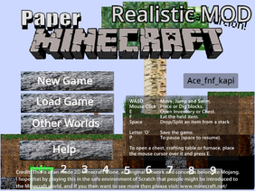 Paper Minecraft (realistic texture pack)