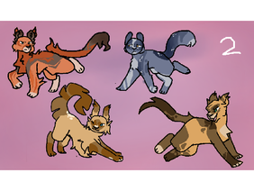 Designing a full clan of cats :)