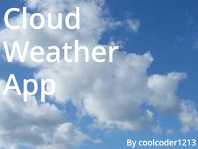 ⛅  Cloud Weather App 