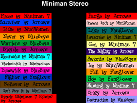 Miniman Stereo, Listen to what the Minimen Like!