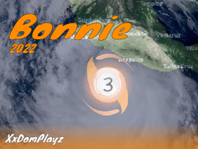 The Track of Hurricane Bonnie (2022)