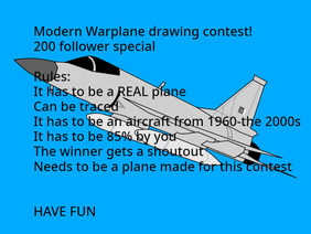 Modern Warplane drawing contest