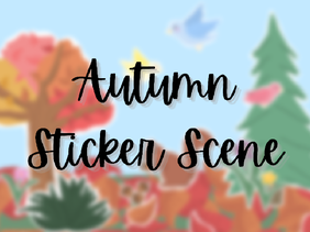 Autumn Sticker Scene
