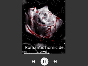 Romantic Homicide - D4vd  remix