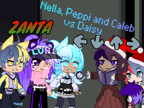 Nella, Peppi and Caleb vs Daisy//FNF Zanta//Christmas Special!