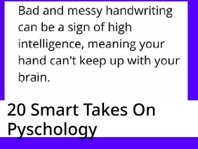 20 Smart Takes on Psychology
