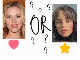 Heart or Star? (pt. 1) (new series) (actress edition) 