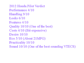 2012 Honda Pilot Verdict remix