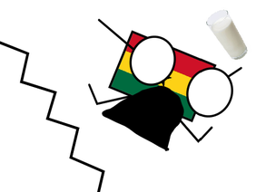 Ghana Falls Down The Stairs