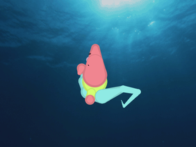 3D Patrick on a seahorse remix