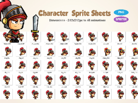 Sprite sheet fro possible character fro Realms. Day 95