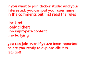if you are intrested joining Scratch Clickers