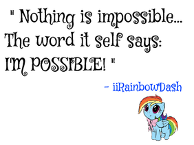 #Nothingisimpossible