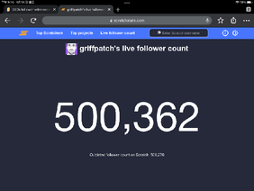 griffpatch just hit 500k followers!