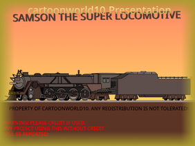 Samson the Super Locomotive Vector