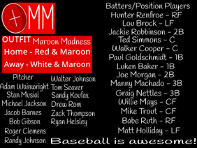 MSB Maroon Madness Team