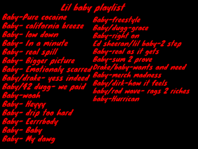lilbaby playlist