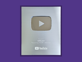 YouTube Silver Play Button | Griffpatch