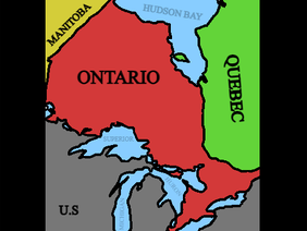 Ontario and Surrounding map
