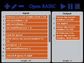 Open BASIC Programming Language