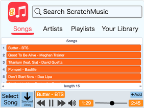 ScratchMusic - Music streaming app