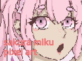 Sakura Miku pixel art 