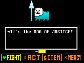Undertale: Dog of JUSTICE battle